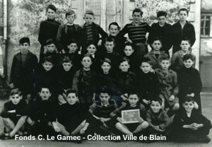 photo de classe école des Noyers 1950